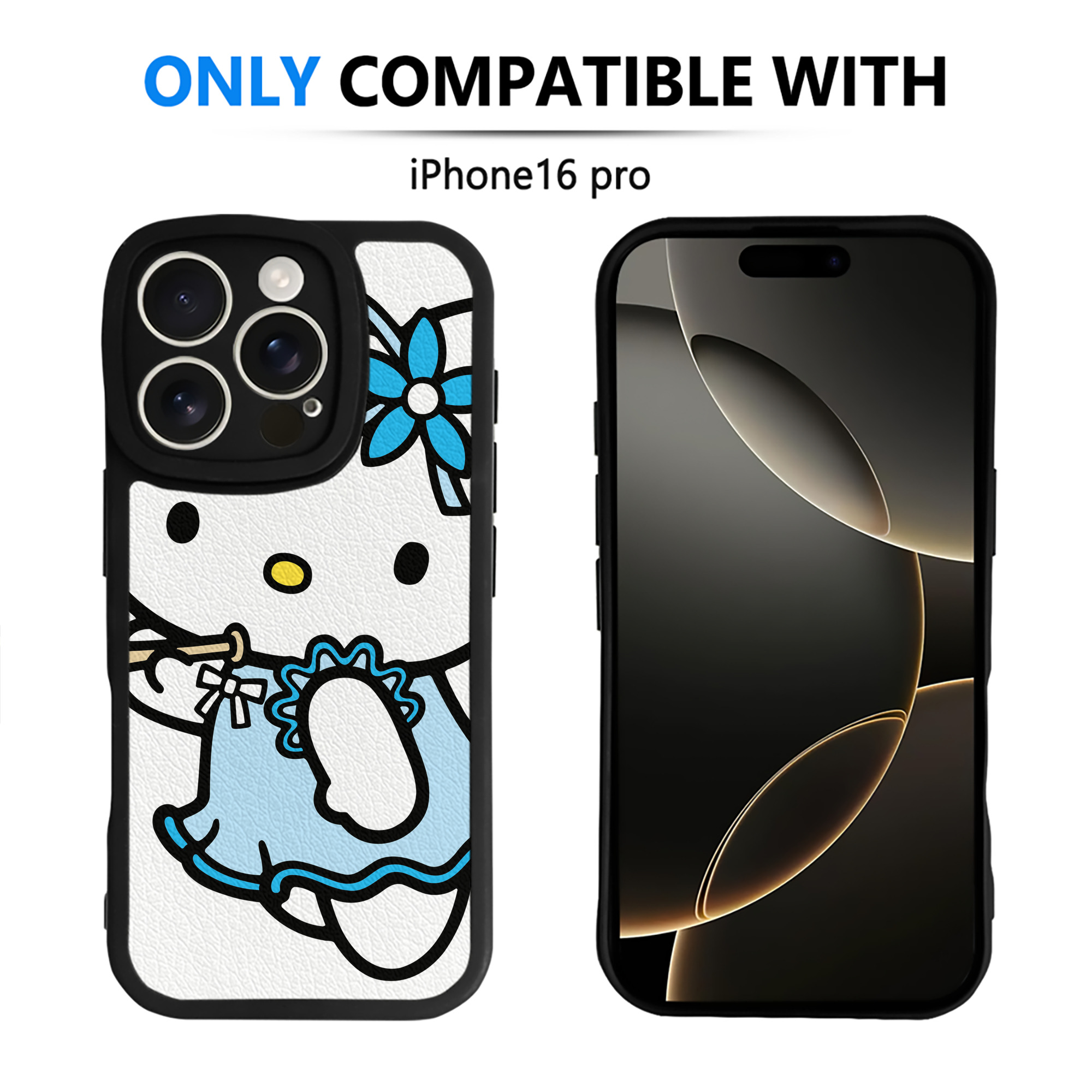 （画像用） Hello Kitty ハローキティ 【iPhone 16シリーズ対応】シリコンスマホケース（レザー調） 材質：シリコン